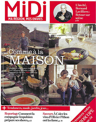 Table d'Hôtes en Occitanie, Midi Magazine, Avril 2022